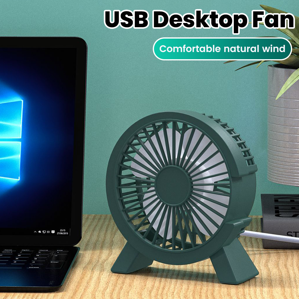 Home Office Tech Gadgets - Mini USB Rechargeable Table Fan Portable