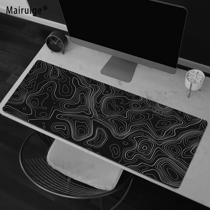 Home Office Tech Gadgets - Abstract Fluid Gaming Mouse Pad Desk
