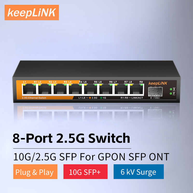 KeepLiNK 8-Port 2.5Gbps Ethern – Ethernet Switch 8 Port recenzja i cena