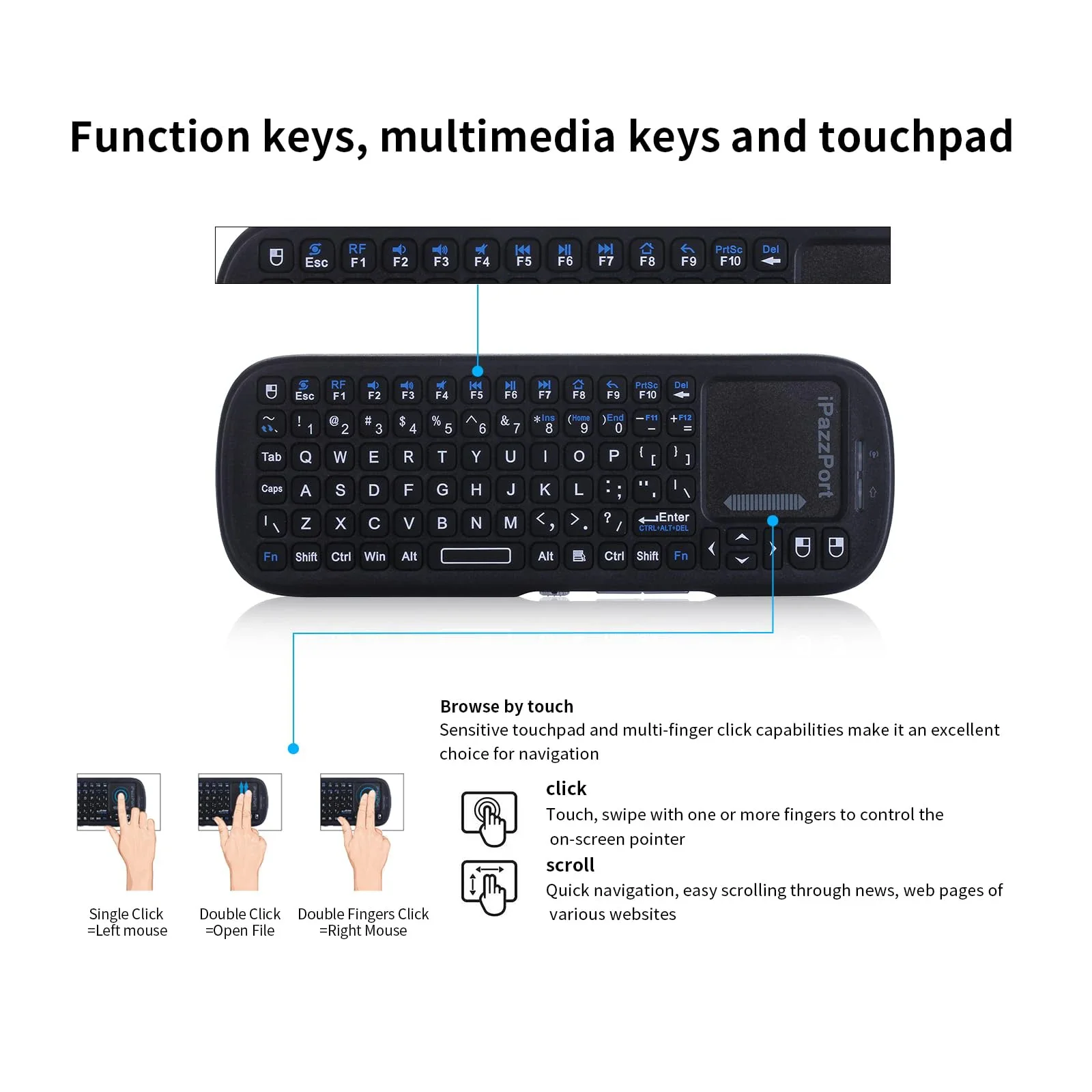 iPazzPort Mini Bluetooth＆ 2.4G – Raspberry Pi Keyboard recenzja i cena