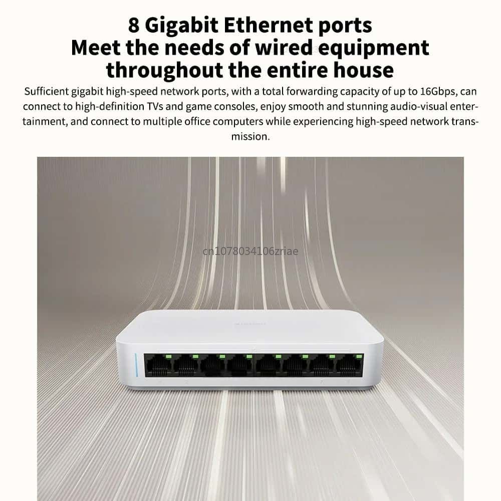 Origina Xiaomi Gigabit Etherne – Ethernet Switch 8 Port recenzja i cena