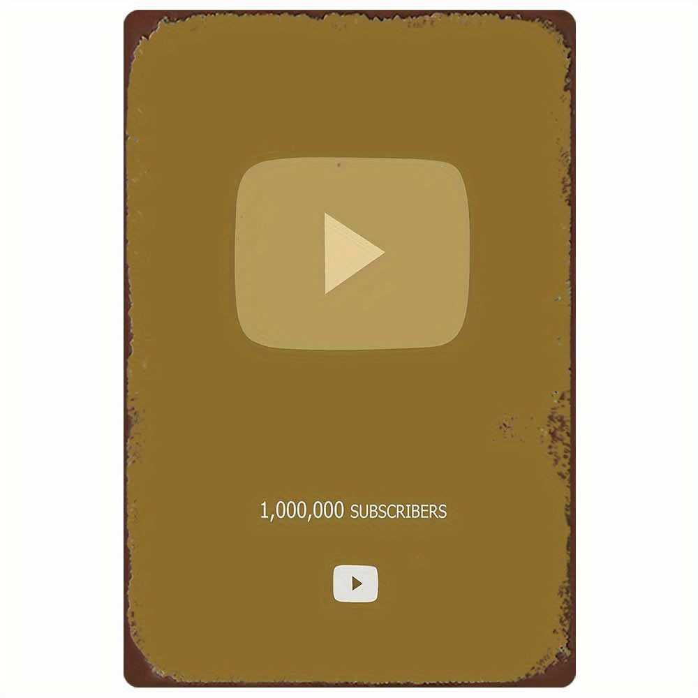 Retro Metal Sign 2D Flat YouTu – Office Youtuber recenzja i cena