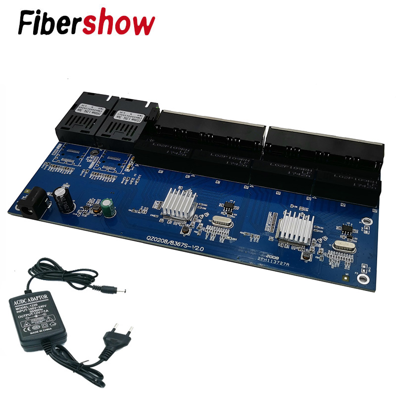Gigabit Ethernet switch Fiber  – Ethernet Switch 8 Port recenzja i cena