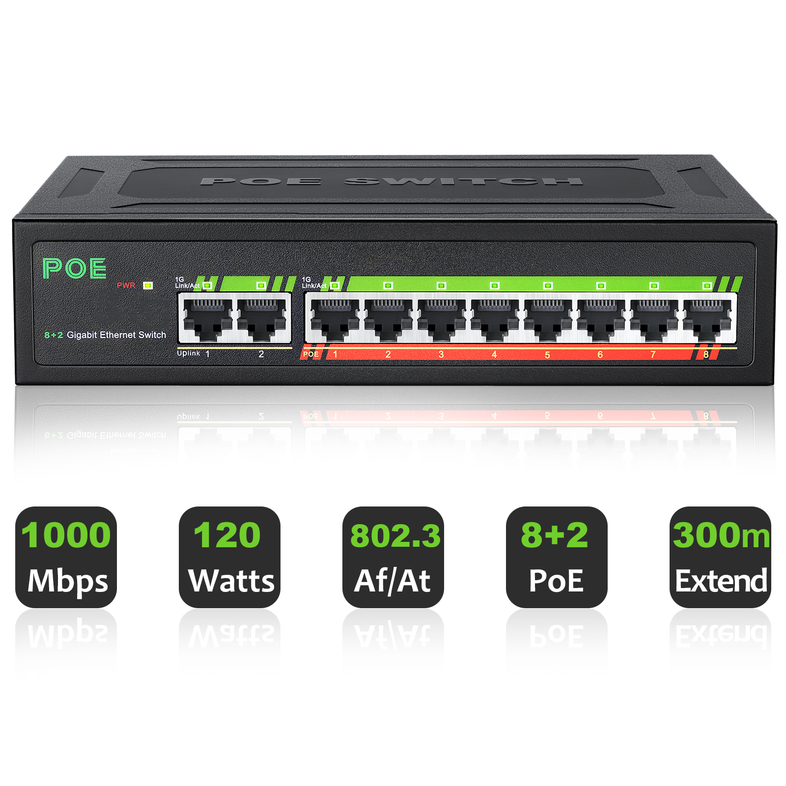 10 Ports Gigabit Switch1000Mbp – Ethernet Switch 8 Port recenzja i cena