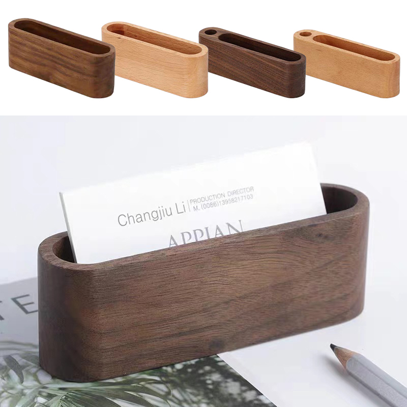 Business Card Holder Wooden Or – Home Office Tech Gadgets recenzja i cena