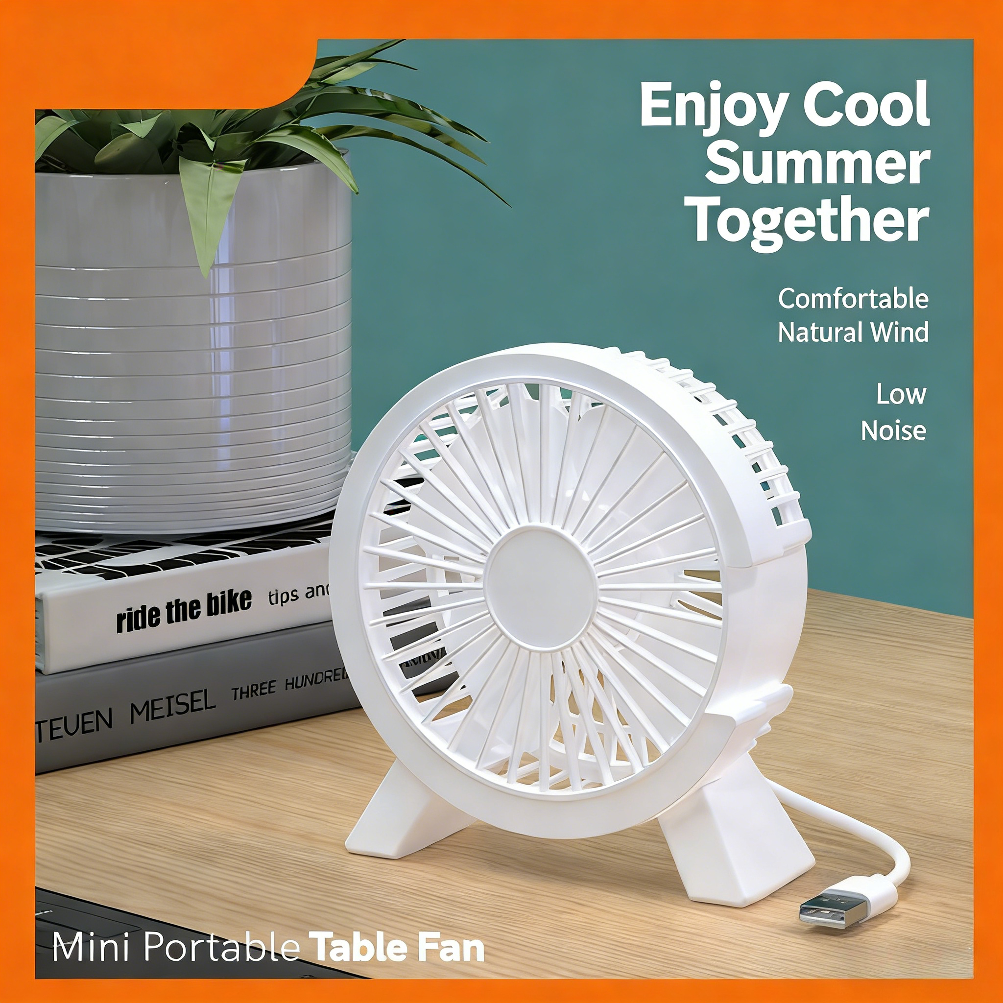 USB Small Fan Rechargeable Min – Home Office Tech Gadgets recenzja i cena