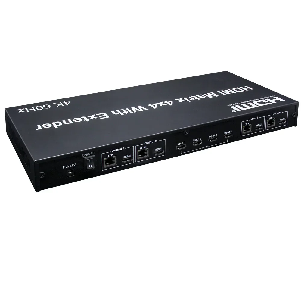 4K 60Hz 4X4 Matrix HDMI2.0 4x4 – Ethernet Switch 8 Port recenzja i cena