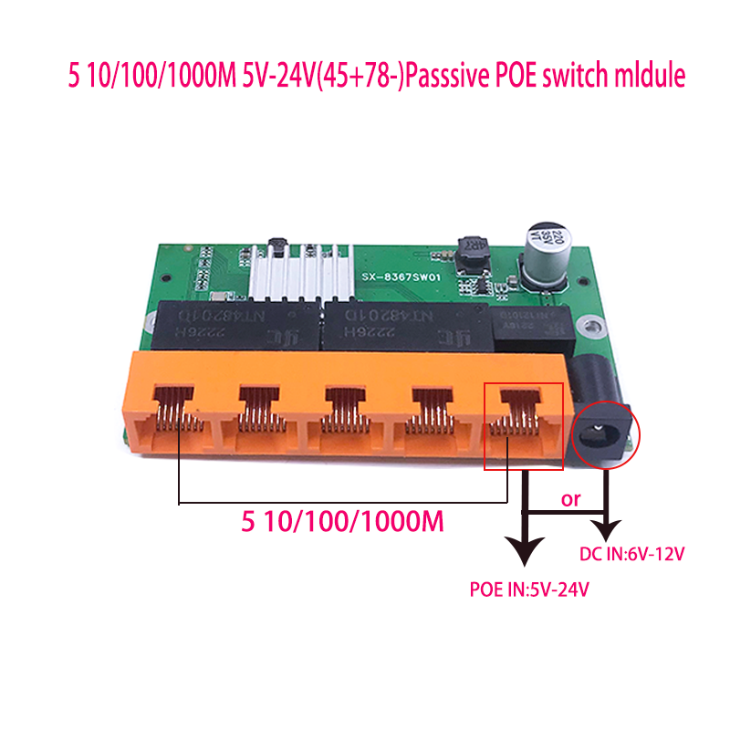 OEM New model 5/8 Port Gigabit – Ethernet Switch 8 Port recenzja i cena