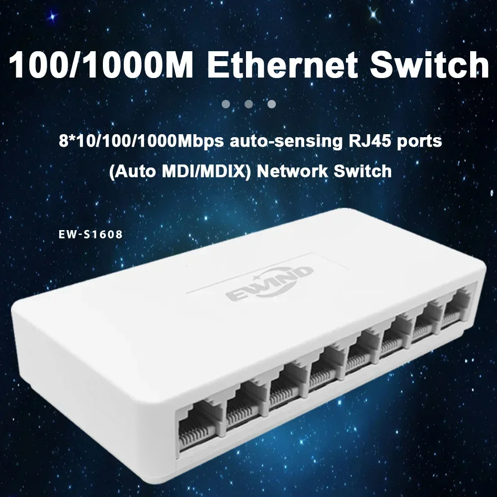 New 10/100/1000Mbps Ethernet S – Ethernet Switch 8 Port recenzja i cena
